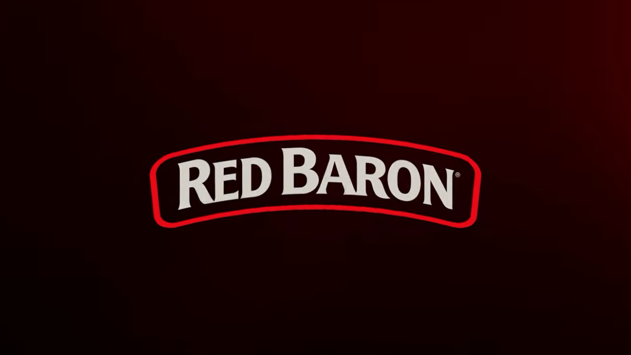 (173) RED BARON® Presents Pizza Sharing 00-00-36 Red Baron pizza logo