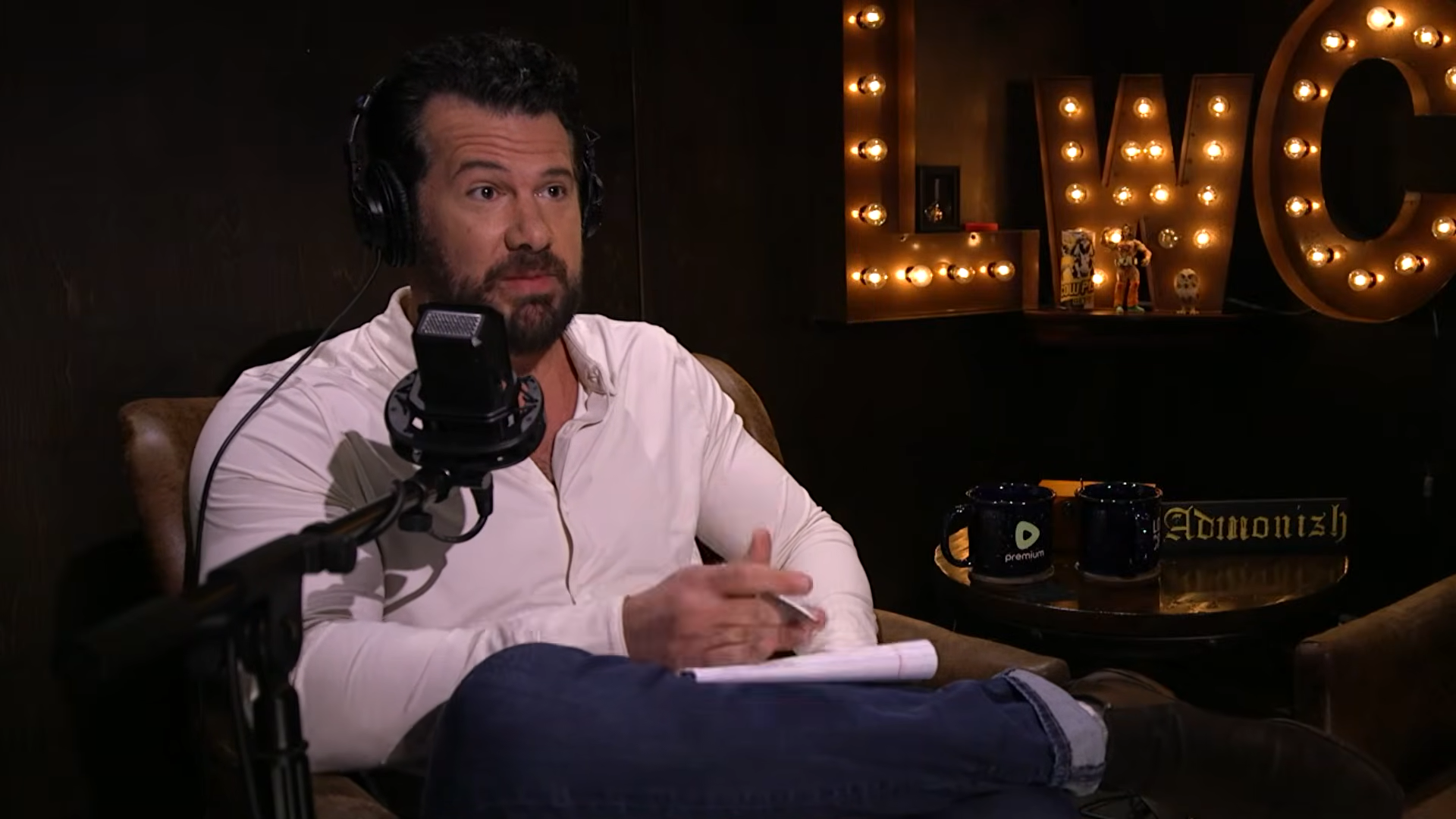 (239) We Are Suing CNN, Jubilee and James Talarico 00-23-59 Steven Crowder in his podcast studio