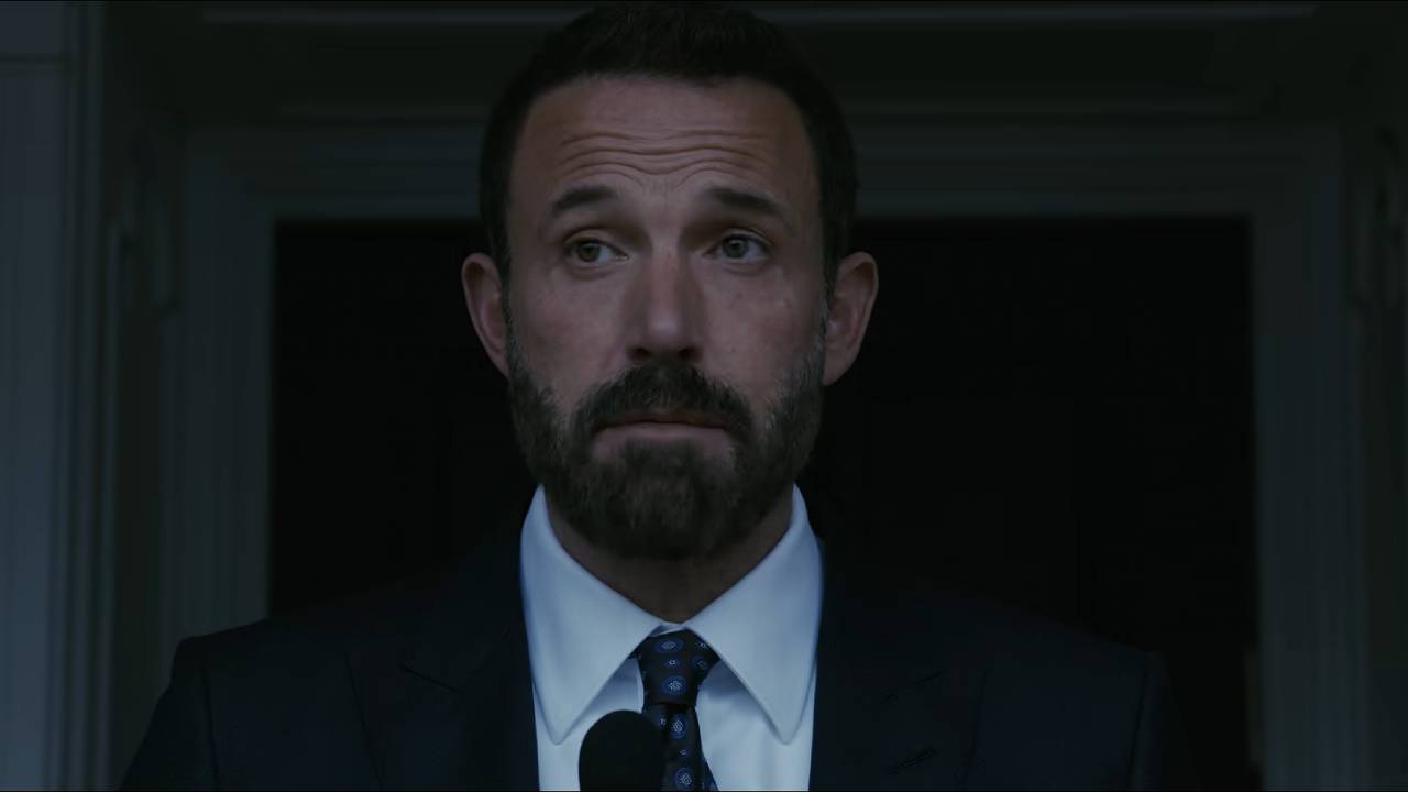 Ben Affleck Animals trailer Ben Affleck in a suit looking serious