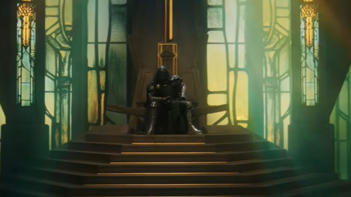 Doom on his throne