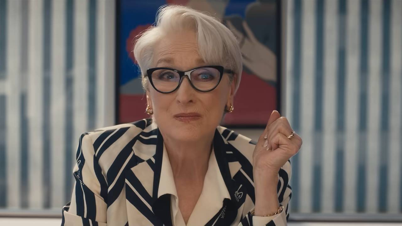 Meryl Streep with a dismissive look