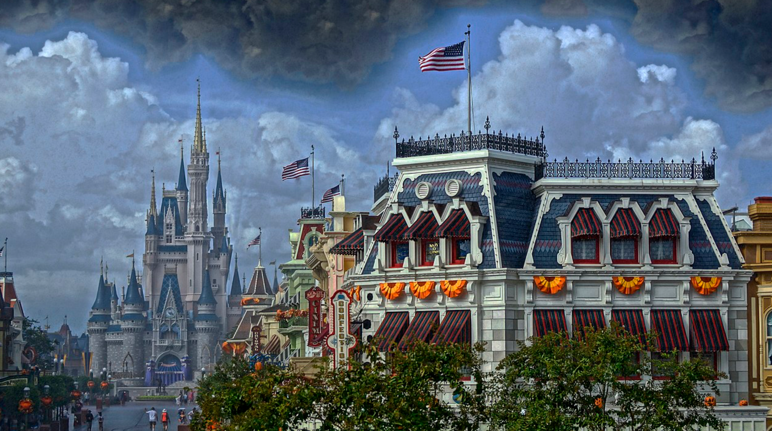 Rainy Disney Rainy Magic Kingdom