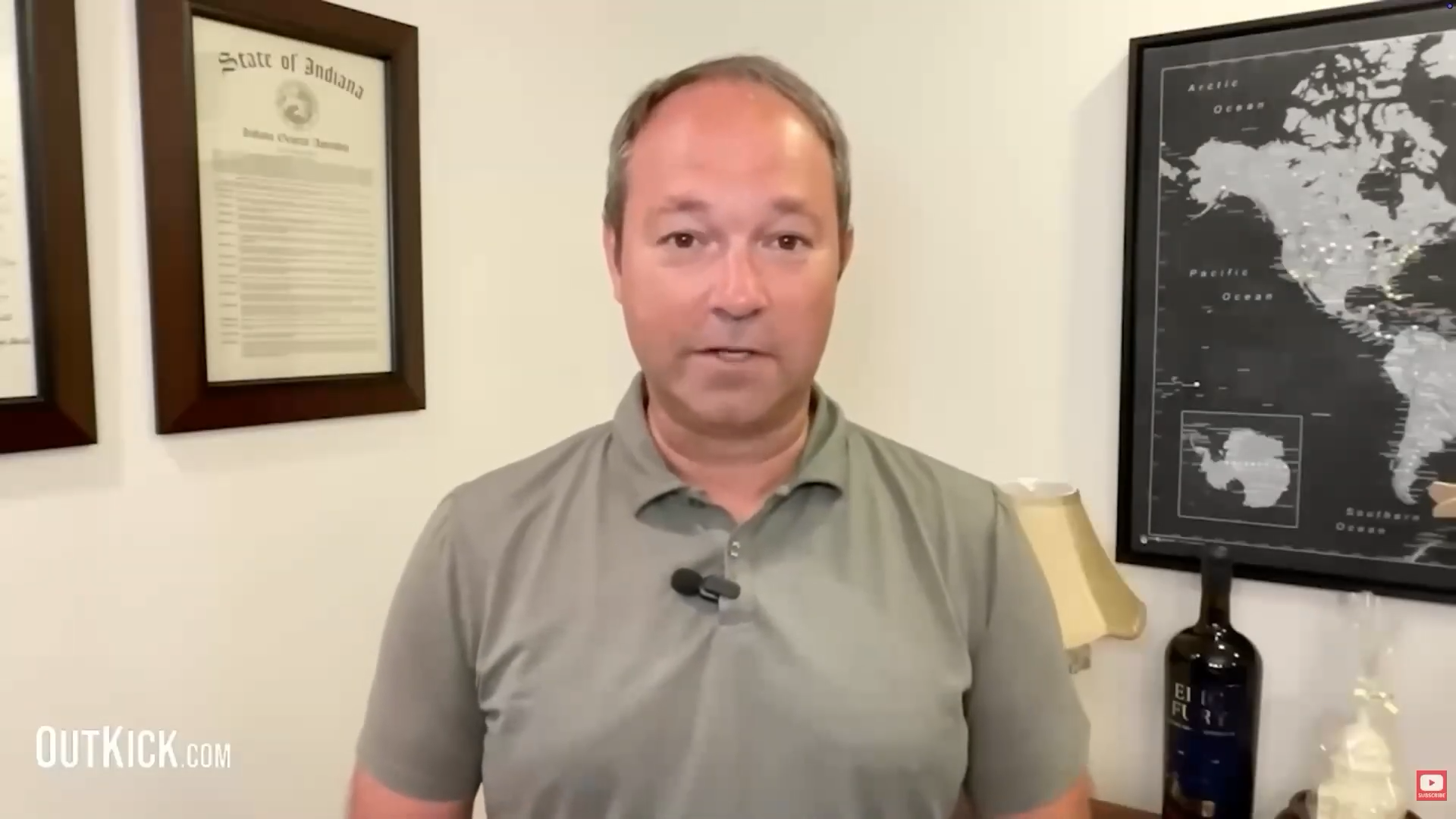 Rep. Marlin Stutzman in his office for a webcam interview