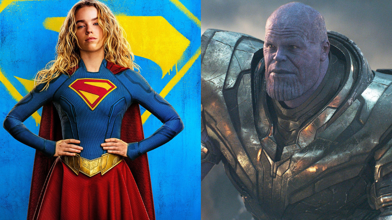Supergirl Thanos Supergirl and Thanos