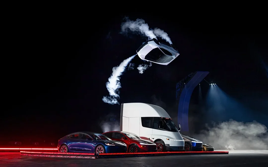 Science Fiction Becomes Reality as Elon Musk Unveils Tesla’s First Flying Car: The Roadster