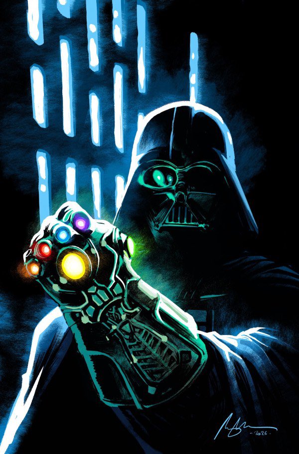 Darth Vader with the Infinity Gauntlet