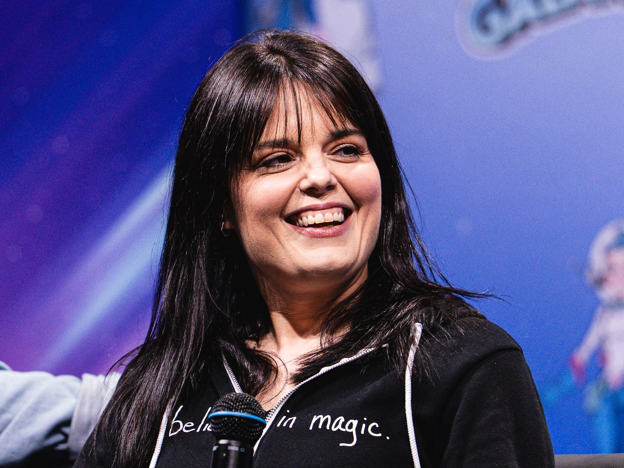 Actress Kimberly Brown smiling at GalaxyCon Oklahoma City