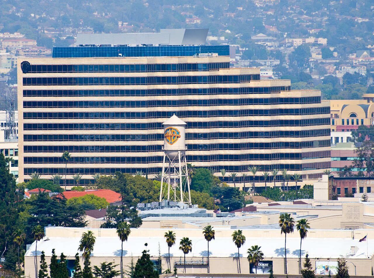 The Warner Bros. studio lot in Burbank with its water tower and office tower